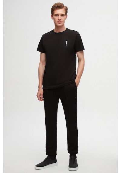 D's Damat Regular Fit Siyah Baskılı %100 Pamuk T-shirt 2EC14ORT05213 Siyah D's Damat Regular Fit Siyah Baskılı %100 Pamuk T-shirt 2EC14ORT05213 Siyah