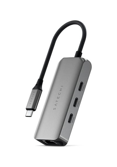 Satechi 4 İn 1 Usb-c Hub 2.5gbit Ethernet Uzay Grisi St-h3c25em