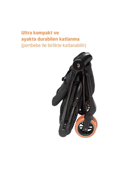 Maxi-Cosi Oslo Carbon 5,6 kg Ultra Hafif Premium Kabin Boy Bebek Arabası Essential Black Sport