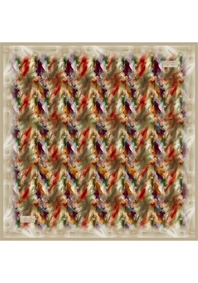 La Boutique 2539-06 Sura İpek 90x90 Çok Renkli