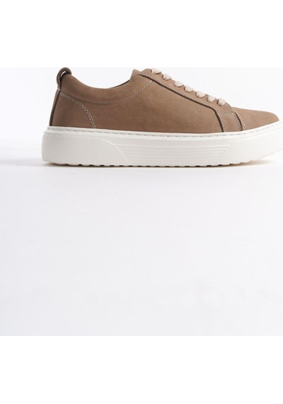 Mubiano Hakiki Deri Mbnbkm3-vz Erkek Nubuk Vizon Sneaker & Spor Ayakkabı Vizon