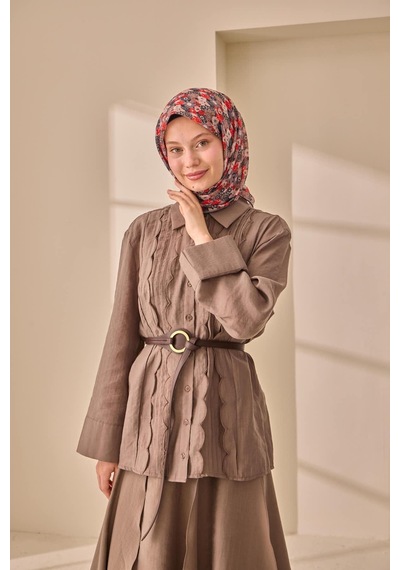 Silk Home Soft Eşarp 73092-02 Siyah, Gri, Sarı, Mocha Mousse, Kırmızı