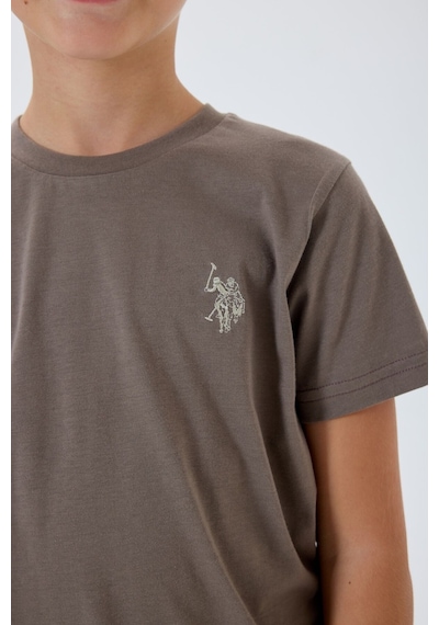 U.s. Polo Assn. Erkek Çocuk Kahverengi Bermuda Takım Us2427-c-v1 Kahverengi