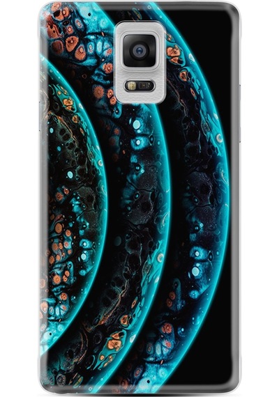 Samsung Uyumlu Galaxy Note 4 Kılıf Silikon Planets 1703
