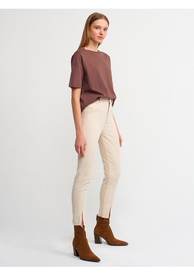 Dilvin 3683 Basic T-shirt-k.kahve