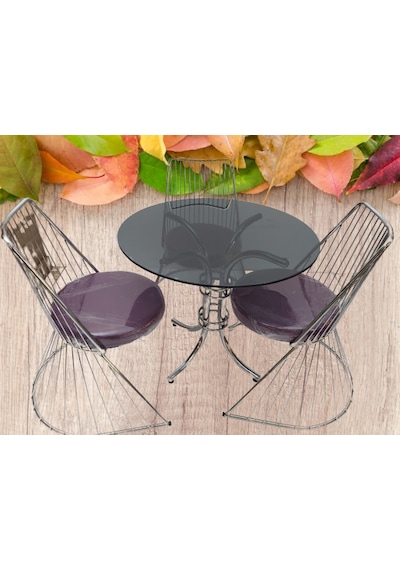 Bengimobilya Masa Tel Sandalye Model Takım Metal Transmisyon Çelik Nikelaj Aya (429302158) Bengimobilya Masa Tel Sandalye Model Takım Metal Transmisyon Çelik Nikelaj Aya (429302158)