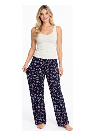 Womanandkids Night Ekru Kadın Çizgili Bluz Desenli Askılı Pijama Takımı