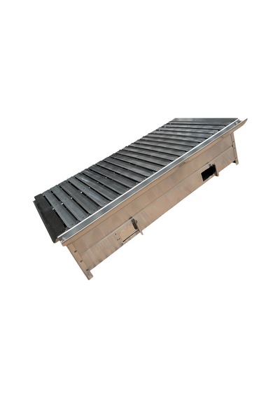 Paslanmaz Kömürlü Mangal 35 X 70 Cm Masaüstü Paslanmaz Izgaralı Gri