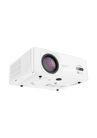 Hoco. Dt3 Smart Elektrik Otomatik Odaklanma Özellikli 1080p Android Kablosuz Projeksiyon Cihazı - Beyaz