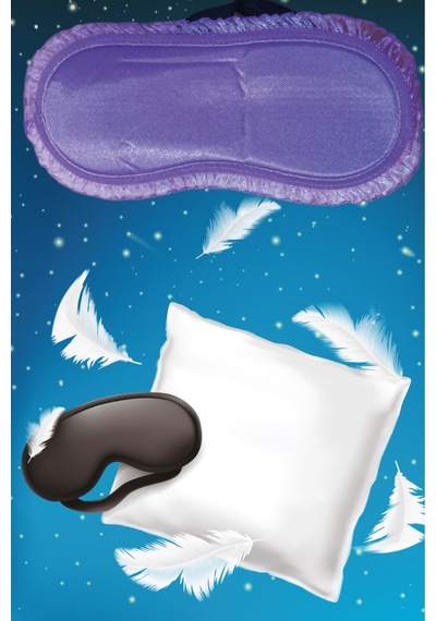 Pazarız Pembecin Uyku Göz Bandı Maskesi Işık Önleyici Gözlük Maske Bant Eye Mask Mor 1adet Mor