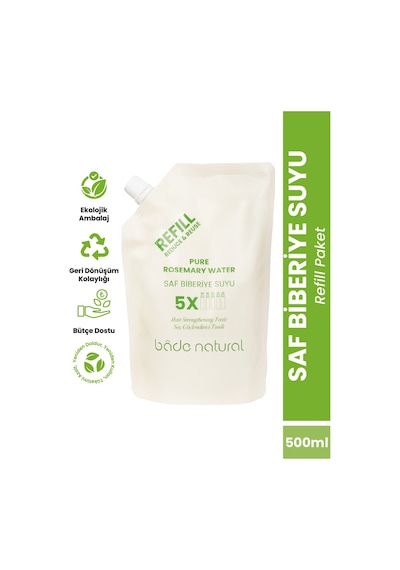 Biberiye Suyu Güçlendirici Saç Toniği Refill Paket 500 ML