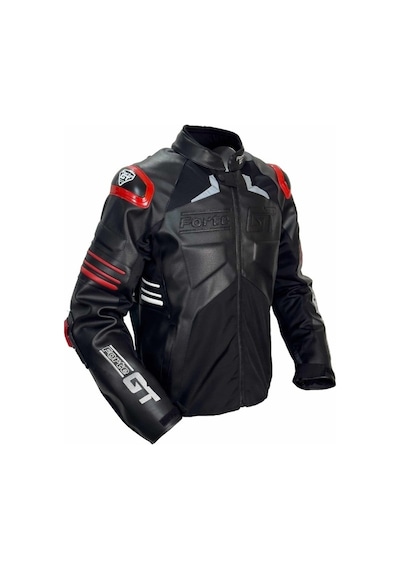 Forte Gt Wind Pro Hörgüçlü Deri 4 Mevsim Motosiklet Montu Siyah