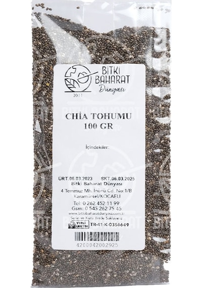 Bitki Baharat Dünyası Chia Tohumu 100 G