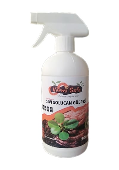 Vermisafa %100 Organik Sıvı Solucan Gübresi 500 ML Sprey