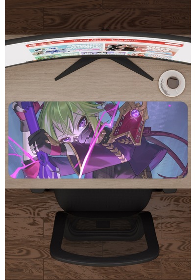 Kuki Shinobu Genshin Impact Anime Oyuncu V4 - 70x30 Xl Gaming Mouse Pad Fare Altlığı