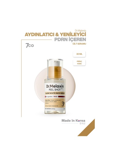 Pirinç Ve Pdrn İçerikli Pürüzsüzleştirici Cam Cilt Etkili Serum 30 Ml