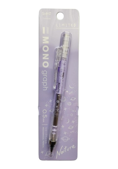 Mono Graph Mekanik Kurşun Kalem, 0,5mm, Mor, Plastik Gövde, Sınırlı Baskı, Çizim Ve Yazma İçin Mavi