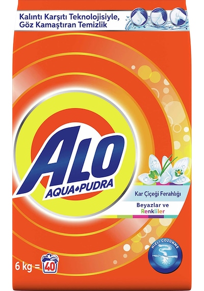 Alo Toz Çamaşır Deterjanı Beyaz & Renkli 40 Yıkama 6 KG