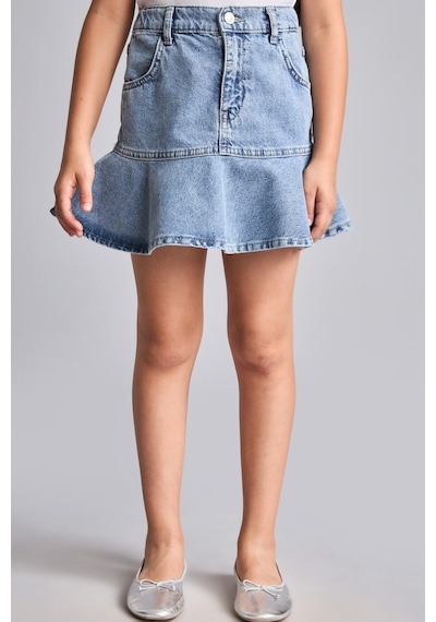 Defacto Mavi Mini Jean Etek Kız Çocuk H8885a826aunm28 Mavi-nm28