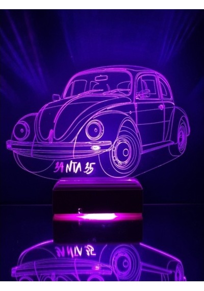 Sevgiliye Hediye Vosvos Araba Masaüstü 3D Led Lamba