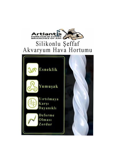 Silikonlu Şeffaf Akvaryum Hava Hortumu 1 Metre İç Çap 4mm Dış Çap 6mm Deney Fıskiye Kauçuk Hortum Yağ Hava Pompa Borusu