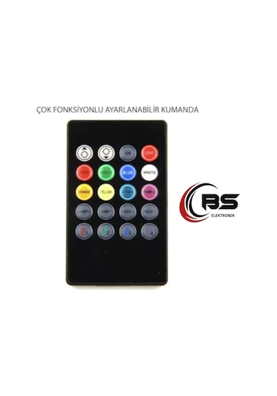 Ayak Altı 12 Led Araç Içi Sese Duyarlı Kumandalı Rgb Led (426556356)