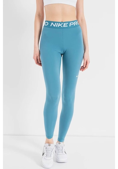 Nike Pro 365 Dri Fit Training Mid Rise Full Length Tight Fit Toparlayıcı Tayt Açık Mavi