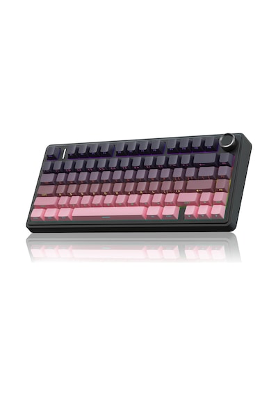 Aula F75 Mekanik Rgb Tkl Reaper Switch Kablosuz Makrolu Hot Swap Klavye Gradyan Pembe
