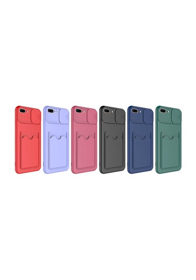 Apple Uyumlu iPhone 7 Plus Kılıf Zore Kartix Kapak Lila