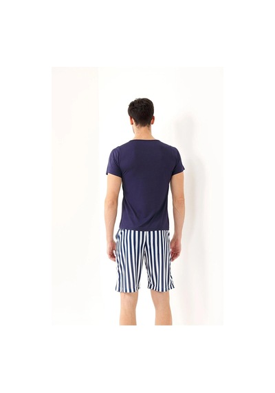 Yeni İnci Çizgili 3'Lü Erkek Pijama Takım 821 001