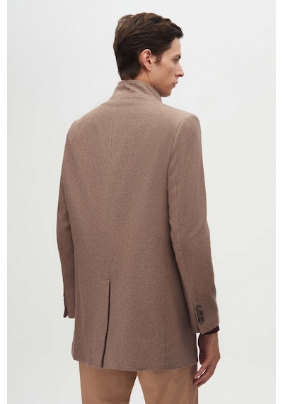 D's Damat Ds Damat Regular Fit Vizon Hakim Yaka Kaşe Kaban 5hf08ort10002 VIZON