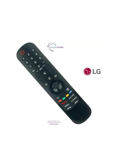 Lg İle Uyumlu Model Oled65c3pua Smart Tv Kumandası-mikrofon Ve Air Mouse