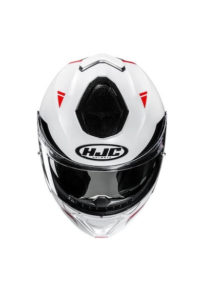 Hjc İ91 Tricus MC1 Çene Açılır Motosiklet Kaskı Kırmızı Beyaz