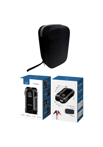 Arada Taşınabilir Akü Takviye Cihazı 4000a & Hava Kompresörü 150 Psı - 20000mah Powerbank Siyah