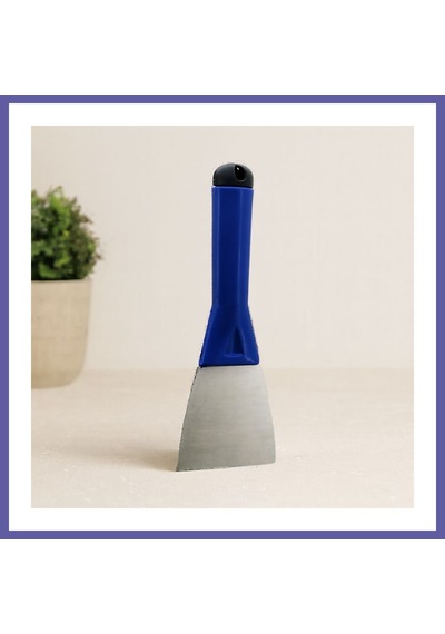 Bezos 80 Mm Metal Kazıma Spatulası Plastik Saplı, Kapaklı Nıda