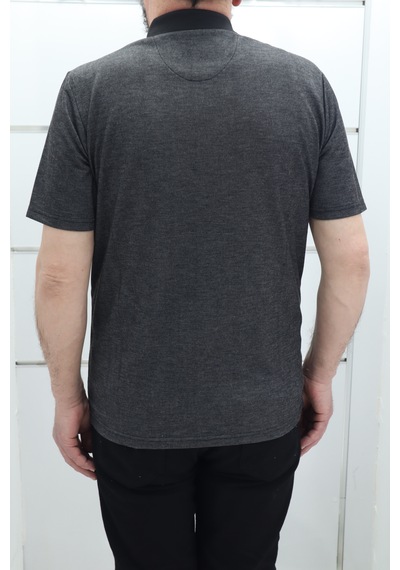 Becces Dmctekstil Erkek 002 Çizgili Klasik Kesim Rahat Kalıp Tek Cepli Polo Yaka T-shirt Siyah Becces Dmctekstil Erkek 002 Çizgili Klasik Kesim Rahat Kalıp Tek Cepli Polo Yaka T-shirt Siyah
