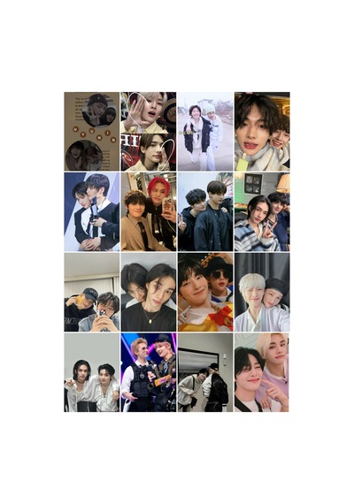 Kpop - Hyunin Tasarım 16' L Fotokart Seti