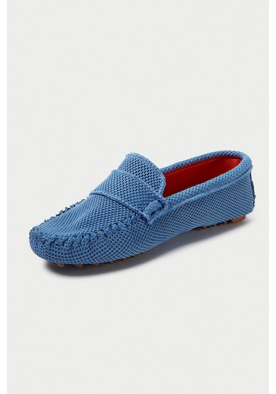 Mubiano Summer Kadın Triko Mavi Babet & Loafer -mstb2020-m Mavi