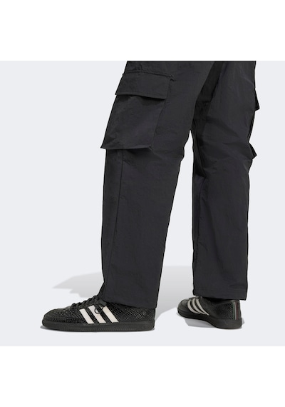 adidas Front Stripes Woven Kargo Erkek Siyah Eşofman Altı Jv9892 Siyah