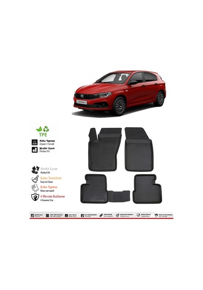 Fiat Egea Hb 2024 Model 4d Havuzlu Paspas