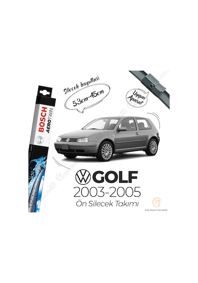 Volkswagen Golf 4 Muz Silecek Takımı 2003-2005 Bosch Aerotwin