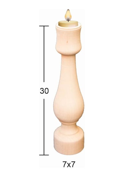Ahşap Şamdan Şa-47