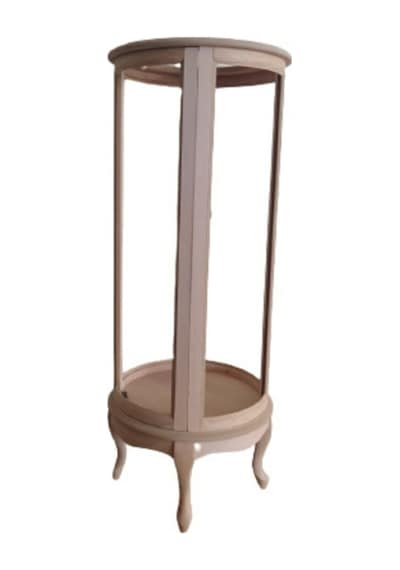 Bengimobilya Gümüşlük Yuvarlak Model 120 Cm Ham Kayın Lükens Aslan Ayak İtina