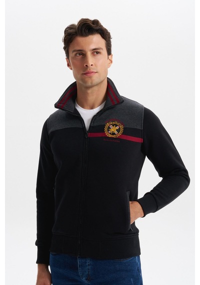 AR-MA Arma Erkek Slim Fit Örme Basic 3 İplik Şardonlu Dik Yaka Tam Fermuar Mont %70 Pamuk %30 Polyester K4myo9378 Siyah AR-MA Arma Erkek Slim Fit Örme Basic 3 İplik Şardonlu Dik Yaka Tam Fermuar Mont %70 Pamuk %30 Polyester K4myo9378 Siyah
