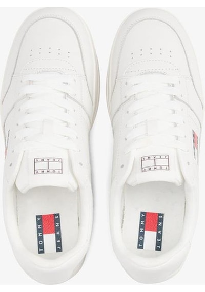 Tommy Hilfiger Erkek Rahat Düz Taban Nefes Alabilir Üst Yüzeyli Deri Beyaz Sneaker Em0em01574-ybl-12285 Beyaz Tommy Hilfiger Erkek Rahat Düz Taban Nefes Alabilir Üst Yüzeyli Deri Beyaz Sneaker Em0em01574-ybl-12285 Beyaz