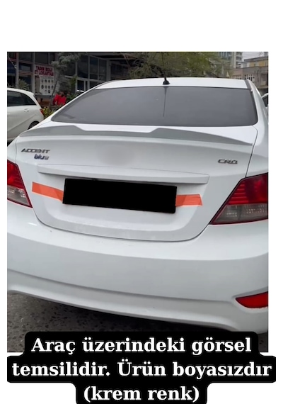 Accent Blue Spoiler Bagaj Üstü Spoyler Spoylır Boyasız 2011-2018