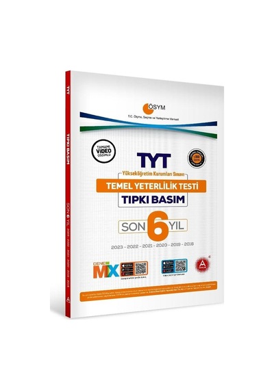 TYT Son 6 Yıl Tıpkı Basım Çıkmış Sorular -  A Yayınları