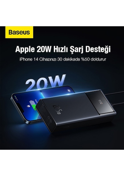 Baseus Star-Lord 30000 mAh 22.5W Digital Display Powerbank Hızlı