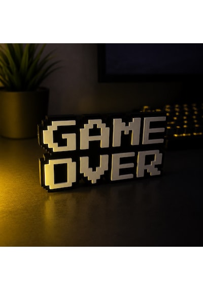 Oyuncu Odası Game Over Biblo, Gamer Masa Üstü Süs, 3d Baskı Dekoratif Obje