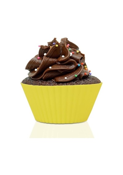 Muffin Pişirme Kalıbı 12 Adet Silikon Kek Kalıbı Cupcake Çikolata Ve Sade Kek 12 Adet Genel
